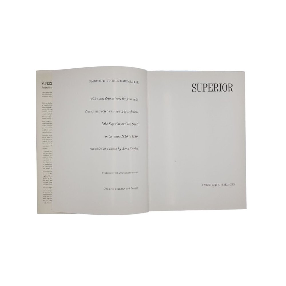 Superior. Portrait of a Living Lake First Edition Hardcover Book - Picture 3 of 16